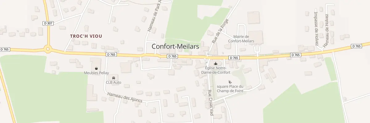 Plan du 45 Confort à Confort-Meilars