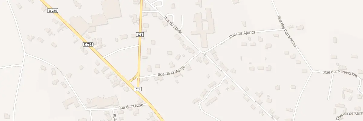 Plan du 7 Rue de la Vierge à Plozévet