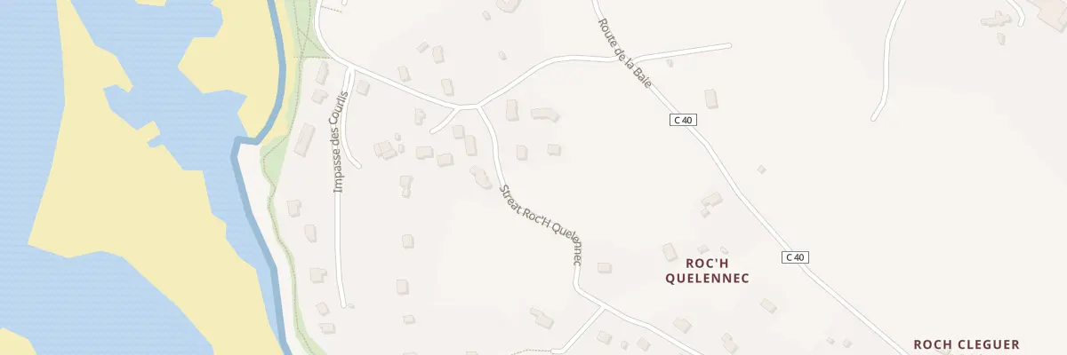 Plan du 260 Streat Roc’h Quelennec à Kerlouan