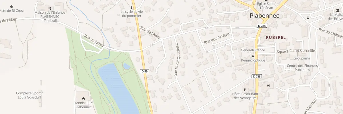 Plan du 5 Rue Henri Queffelec à Plabennec