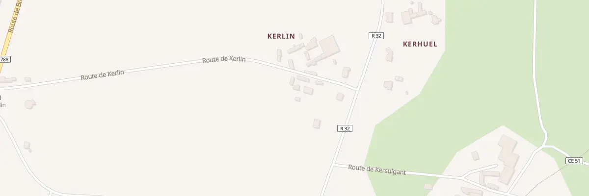 Plan du 986 Kerlin à Plabennec
