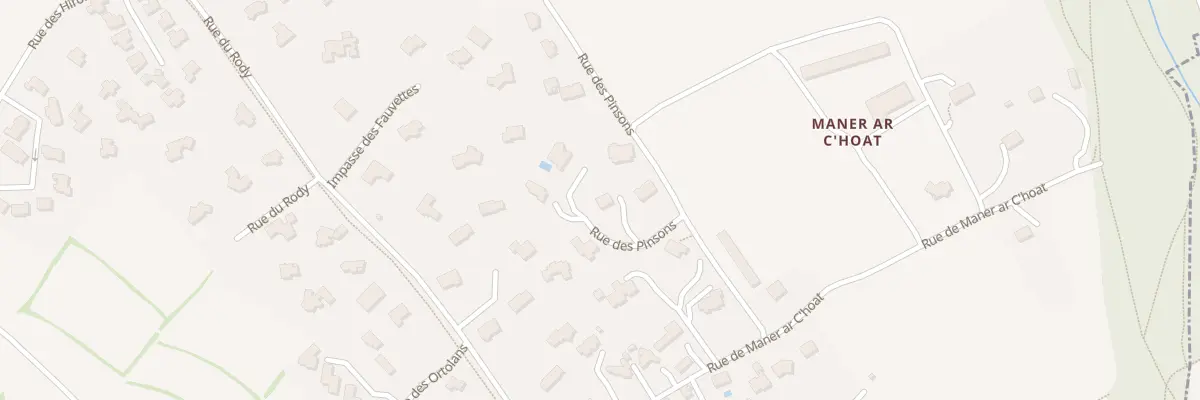 Plan du 13 Rue des Pinsons à Guipavas