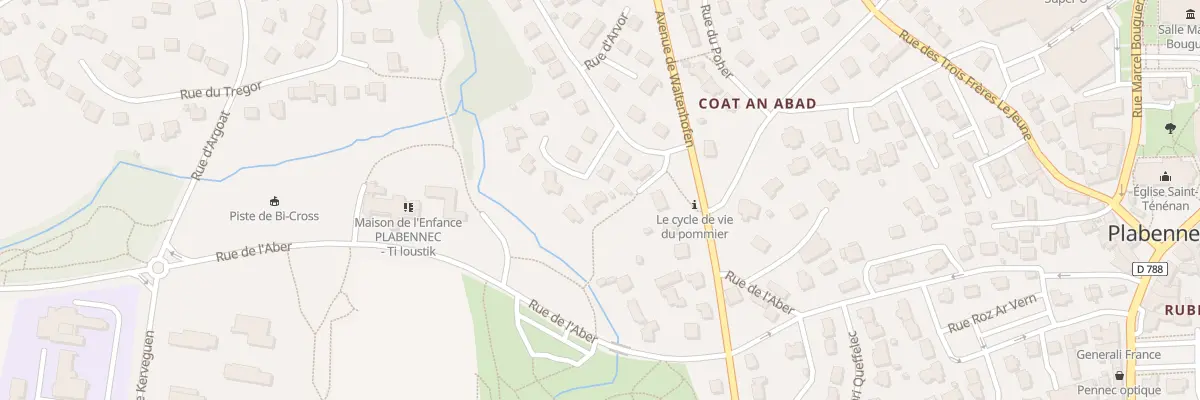 Plan du 6 Rue d’Arvor à Plabennec