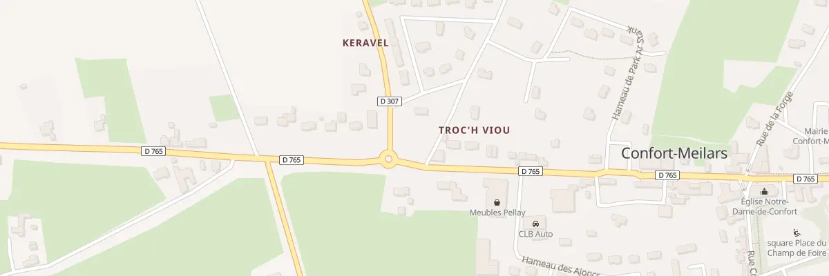 Plan du 5013 Troch Viou à Confort-Meilars