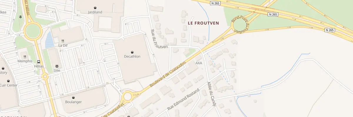 Plan du 4 Bd de Coataudon à Guipavas
