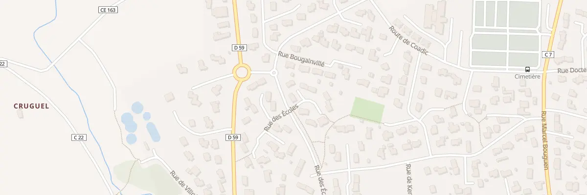 Plan du 91 Rue des Ecoles à Plabennec