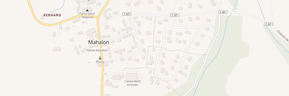 Plan du 24 Le Bourg à Mahalon