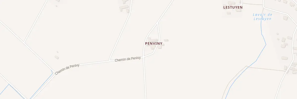 Plan du 990B Penviny à Plozévet