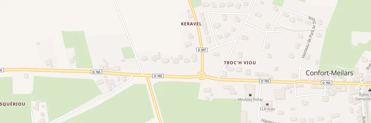 Plan du 5414F Keravel à Confort-Meilars