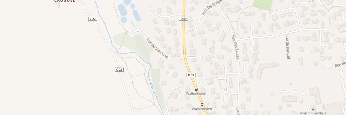 Plan du 5893 Rue de Vilin Vian à Plabennec