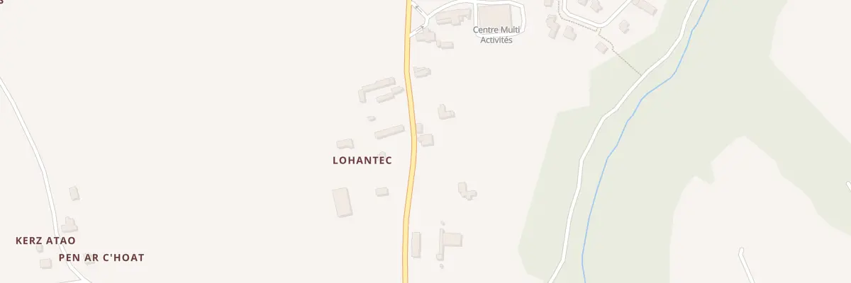 Plan du 21 Lohontec à Mahalon
