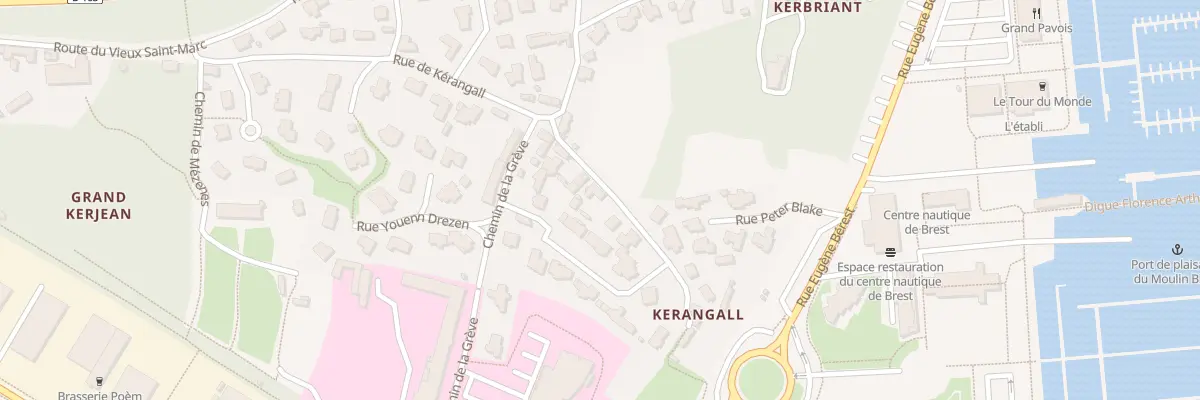 Plan du 23 Rue de Kerangall à Brest
