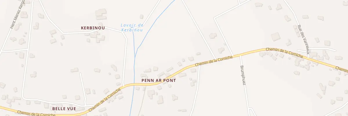 Plan du 92 Che de la Corniche à Plozévet