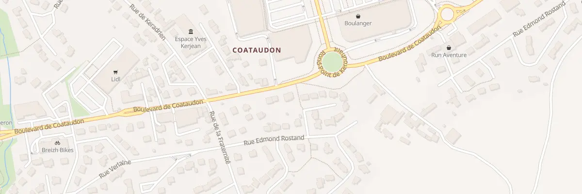 Plan du 77 Bd de Coataudon à Guipavas