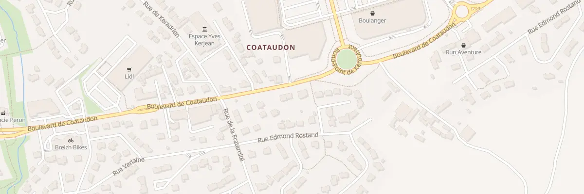 Plan du 81 Bd de Coataudon à Guipavas