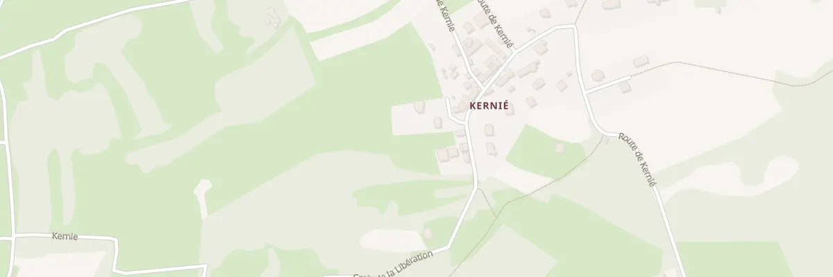 Plan du 597 Rte de Kernié à Plougastel-Daoulas