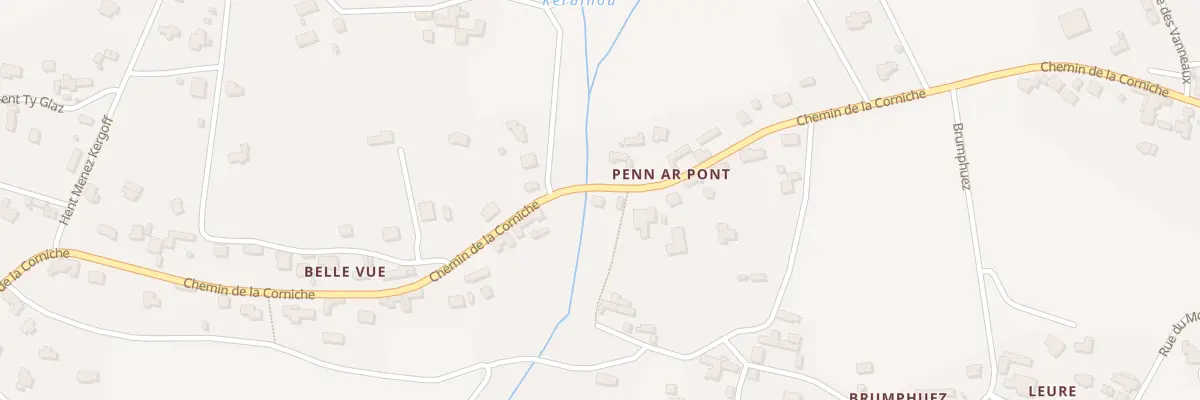 Plan du 1038A Pen Ar Pont à Plozévet