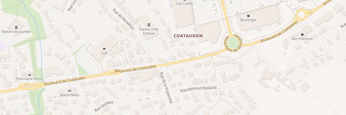 Plan du 96 Bd de Coataudon à Guipavas