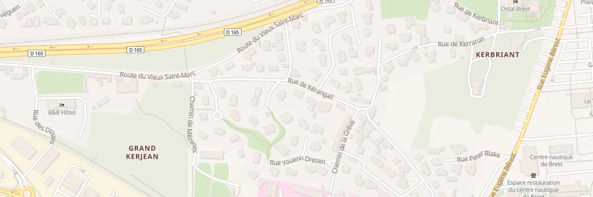 Plan du 1 Rue de Kerangall à Brest