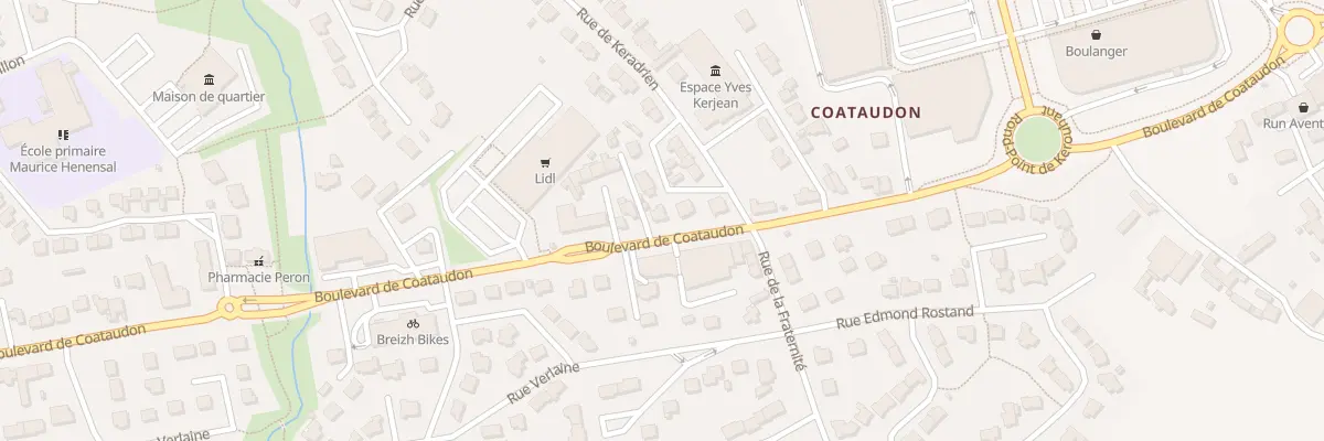 Plan du 108 Bd de Coataudon à Guipavas
