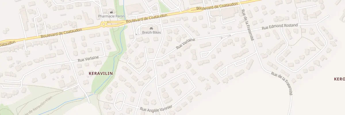 Plan du 15 Rue Verlaine à Guipavas