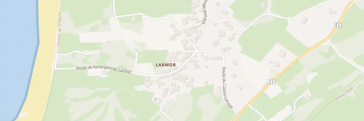 Plan du 535 Rte de Kerampennec-Larmor à Plougastel-Daoulas