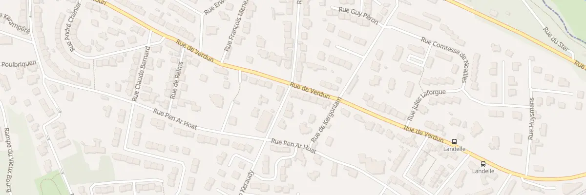 Plan du 257 Rue de Verdun à Brest