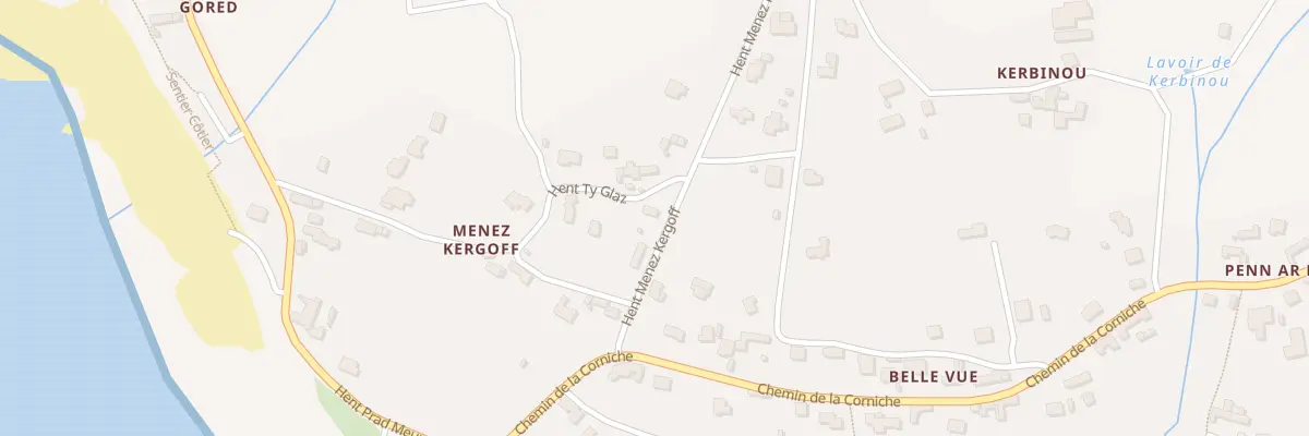 Plan du 7 Hent Menez Kergoff à Plozévet