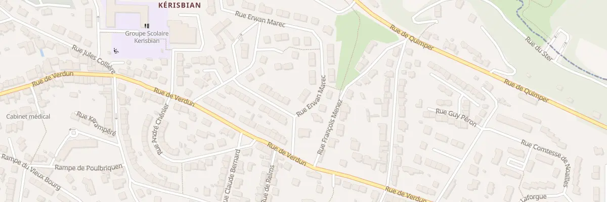 Plan du 16 Rue Erwan Marec à Brest