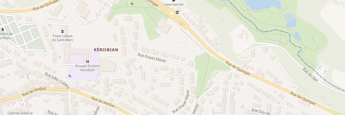 Plan du 33 Rue Erwan Marec à Brest