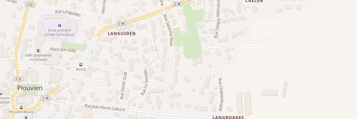 Plan du 124 Rue Saint Pol Roux à Plouvien