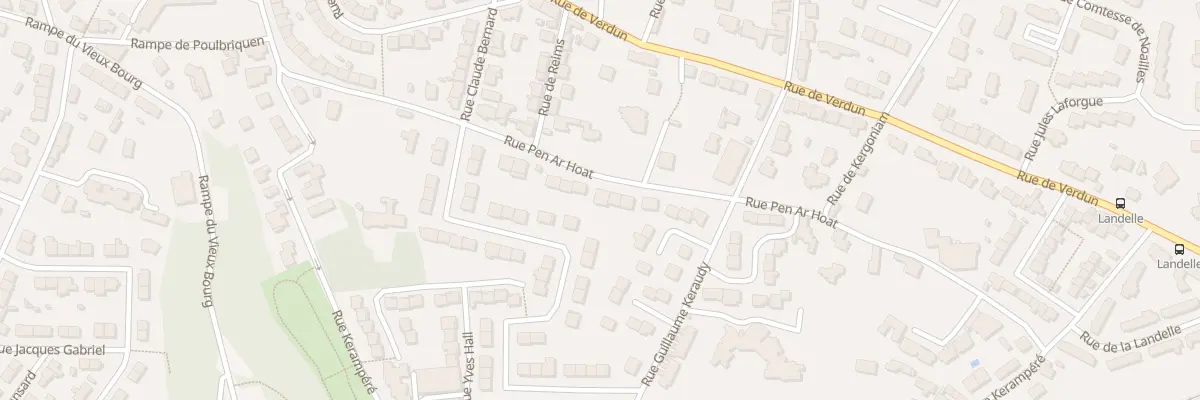 Plan du 23 Rue Pen ar Hoat à Brest