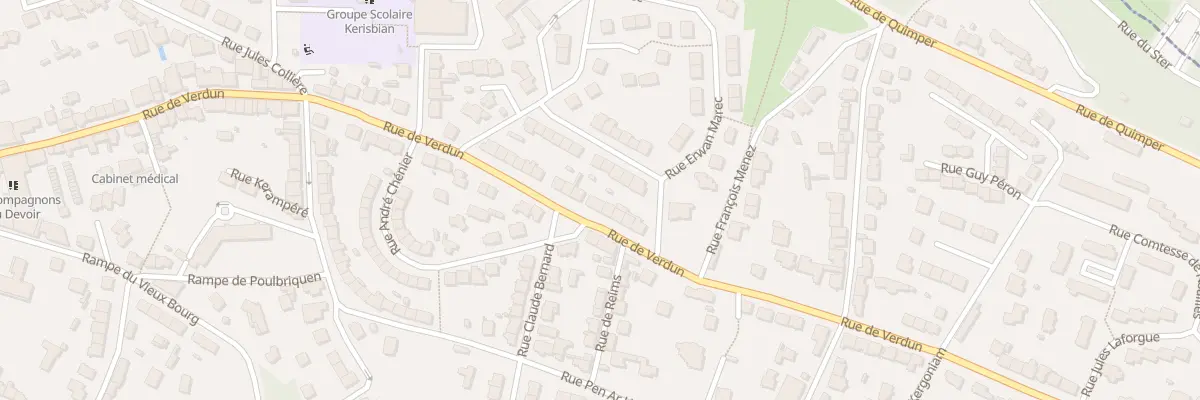 Plan du 206 Rue de Verdun à Brest