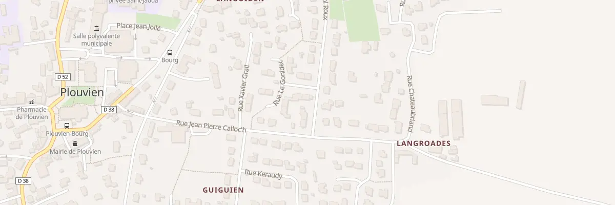Plan du 215 Rue St Pol Roux à Plouvien