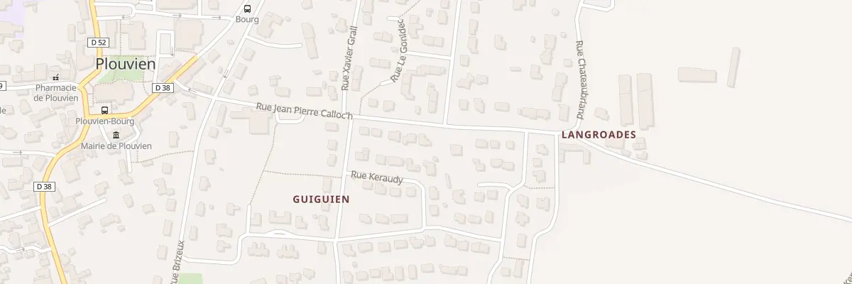 Plan du 285 Rue Jean-Pierre Calloc’h à Plouvien
