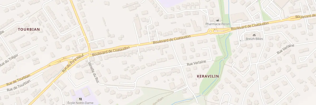 Plan du 161 Bd de Coataudon à Guipavas