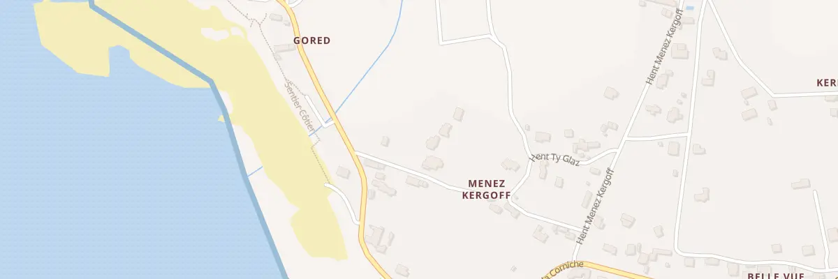 Plan du 5418 Gored à Plozévet