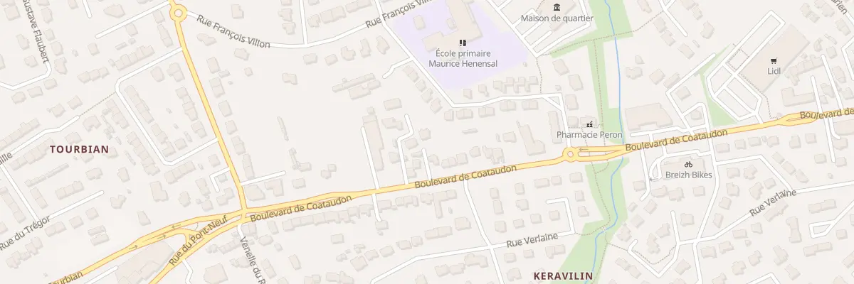 Plan du 176 Bd de Coataudon à Guipavas