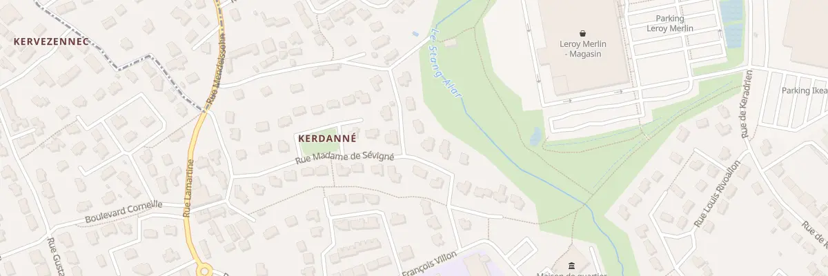 Plan du 18 Rue Madame de Sévigné à Guipavas