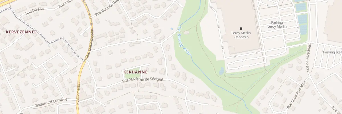 Plan du 20 Rue Madame de Sévigné à Guipavas