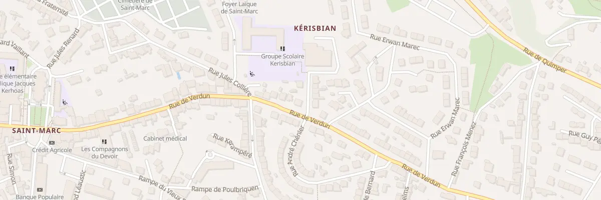Plan du 184 Rue de Verdun à Brest