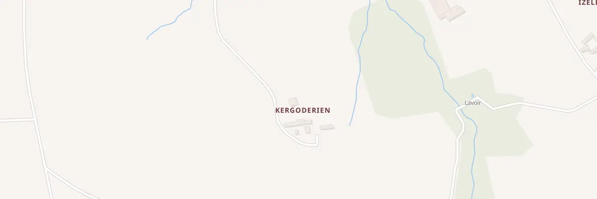 Plan du 23 Kergoderien à Mahalon