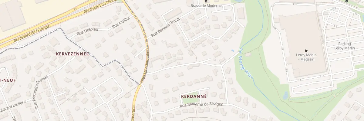 Plan du 15 Rue de Kerdanné à Guipavas