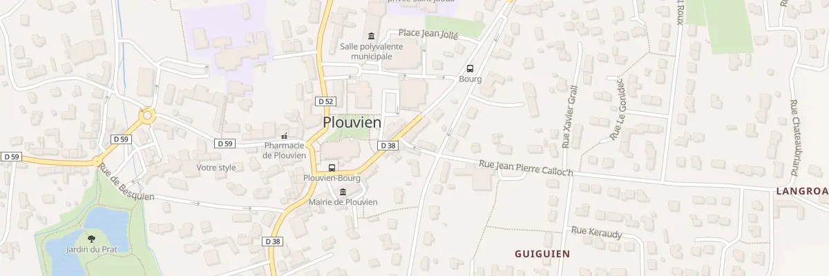 Plan du 75 Rue de la Libération à Plouvien