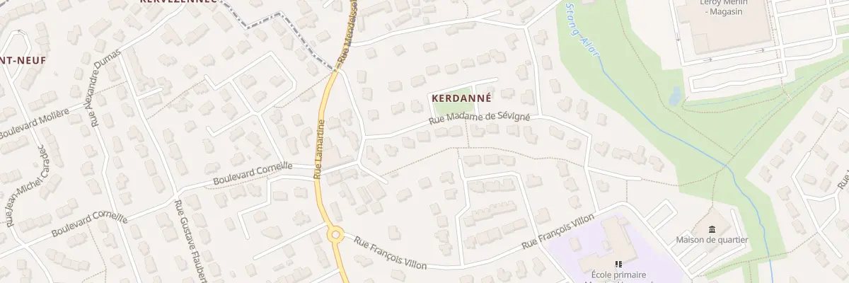 Plan du 23 Rue Madame de Sévigné à Guipavas