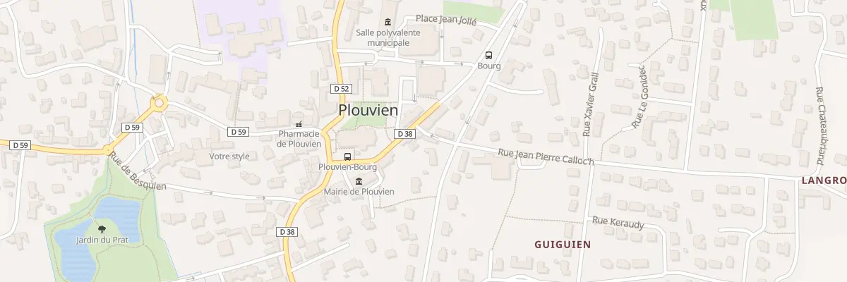 Plan du 55 Rue de la Libération à Plouvien