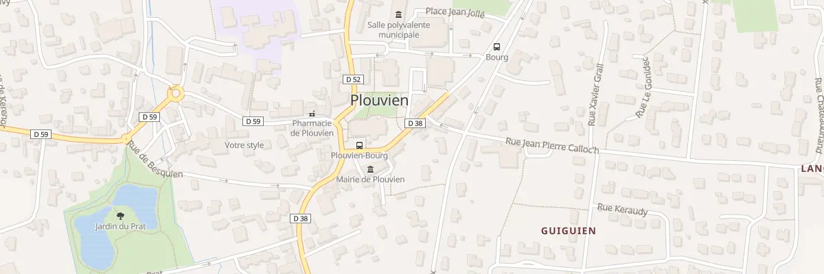 Plan du 43 Rue de la Libération à Plouvien