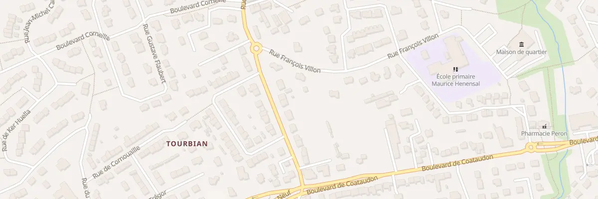 Plan du 14 Rue Lamartine à Guipavas