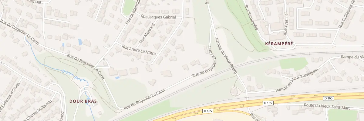 Plan du 50B Rue du Brigadier Le Cann à Brest