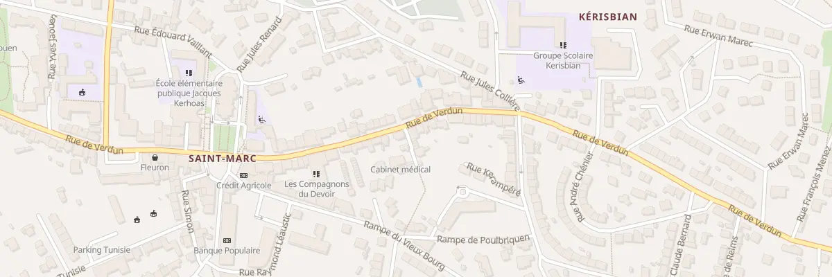Plan du 173 Rue de Verdun à Brest
